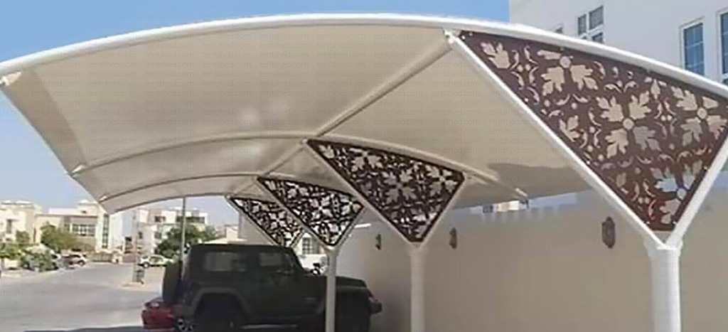 Structural Steel and Aluminum Car Shading Construction