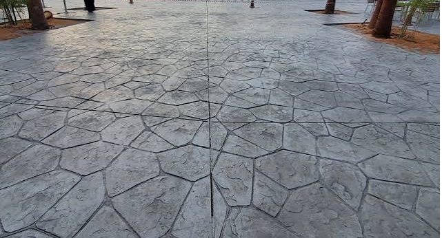 High-Specification Stamped Concrete and Decorative Hardscape Ground Laying Saudi Arabia