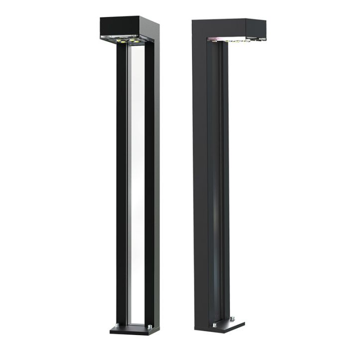 Solar garden pole wall 100 lumen color 3000 Kelvin