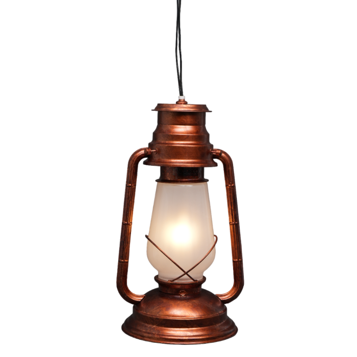 Copper lantern with base IP44 - E27