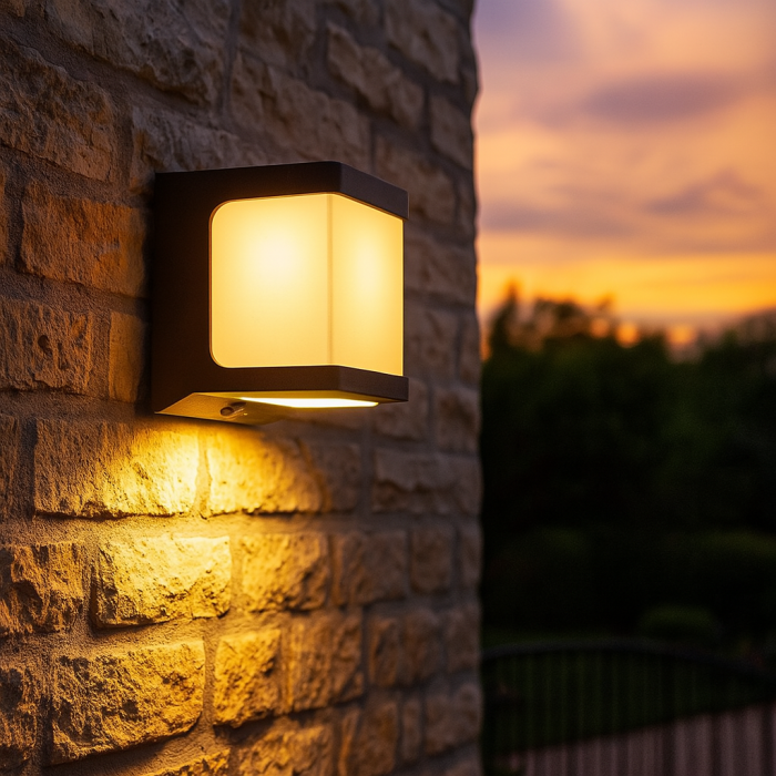 Solar wall lights 1000 lumen color 3000 Kelvin